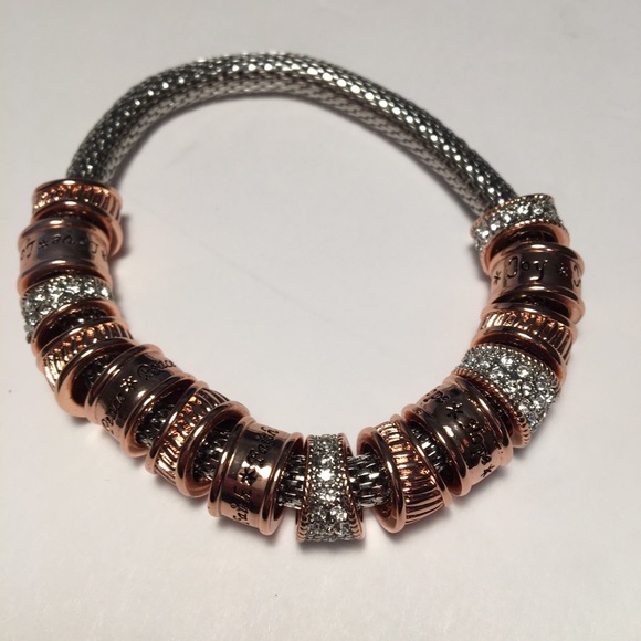 The Bradford Exchange Jewelry Copper Beaded Bracelet Swarovski